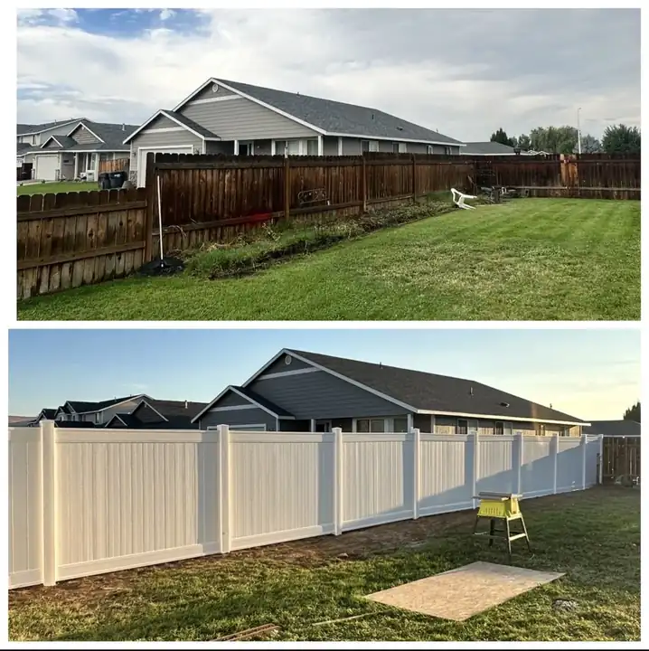 When to Replace a Wood Fence With White Vinyl